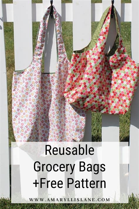 Grocery Bag Sewing Pattern - Grocery Bag Diy Pattern Tutorial Sewing ...