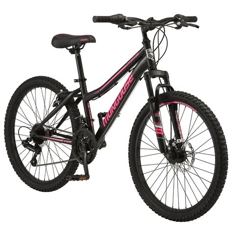 Mongoose Excursion Mountain Bike, 24-inch wheel, 21 speeds, black - Walmart.com - Walmart.com