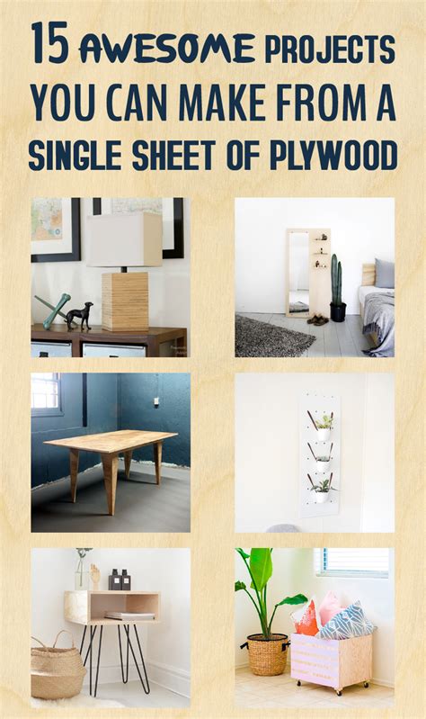 15 Awesome Projects You Can Make From a Single Sheet of Plywood - Craft ...