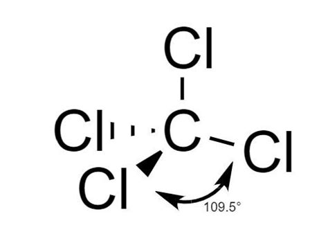 What is the value of the bond angles in CCl4? | Quizlet