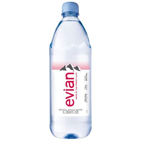 Evian Natural Spring Water, Naturally Filtered Spring Water In Large Bottles, Fl Oz (Pack Of 12 ...