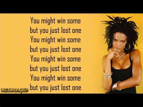 Lauryn Hill - Lost Ones (Lyrics) - YouTube