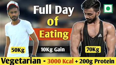 Full Day Of Eating For Bulking | Vegetarian Deit Plan For Bulking ...