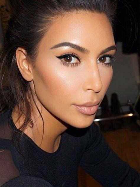 Kim Kardashian's brow game has always been strong | Kim kardashian ...