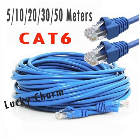 Cat6 Lan cable CAT 6 Ethernet LAN Cable 5M 10M 20M 30M 40M 50M Network Cable 100M/1000Mbps High ...