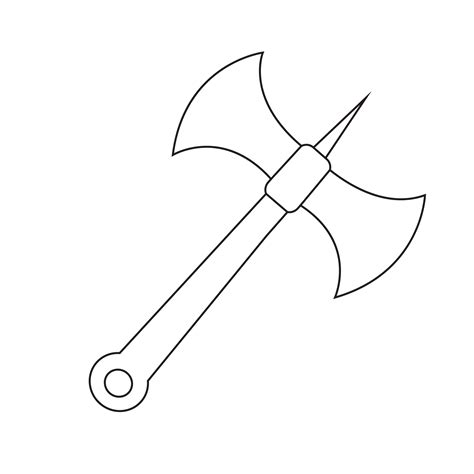 Battle axe icon 639127 Vector Art at Vecteezy