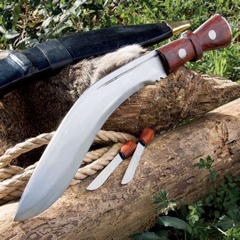 Genuine Gurkha Kukri with Traditional Accessory Knives