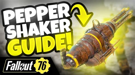 PEPPER SHAKER - Full Guide - Location, Plan, Mods, Stats, Legendary - Fallout 76 - YouTube