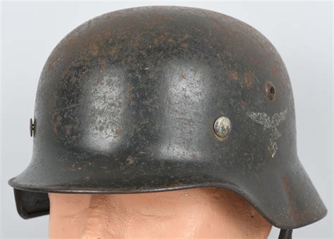 Luftwaffe M35 Double Decal Helmet - Military Antiques