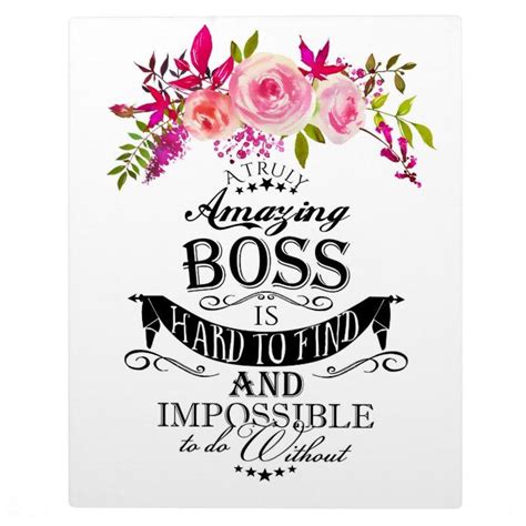 Amazing Boss THANK YOU BOSS "awesome boss Plaque | Zazzle | Cadeau