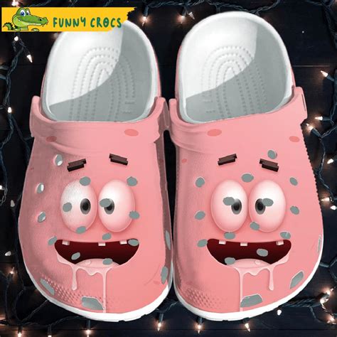 Funny Face Patrick Star Salivate Spongebob Crocs - Discover Comfort And Style Clog Shoes With ...