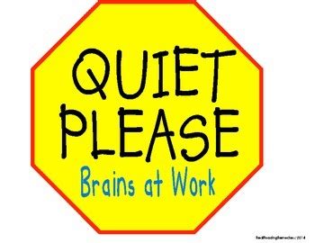 Classroom Management- Quiet Zone Signs & Reading Stop Signs | TpT