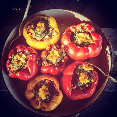 Vegan Creamy Quinoa Stuffed Peppers | Vegan Green Planet