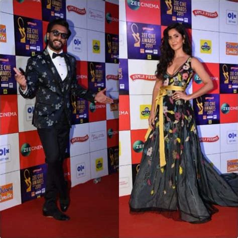 Zee Cine Awards 2019: Ranveer Singh and Katrina Kaif bring in the flower power on the red carpet ...