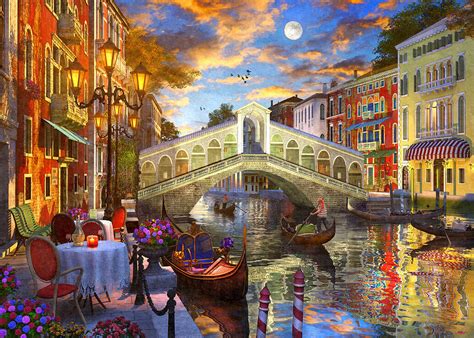 Rialto Bridge Painting by MGL Meiklejohn Graphics Licensing - Fine Art ...