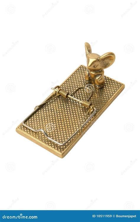 Gold Mouse Trap. Royalty Free Stock Images - Image: 10511959