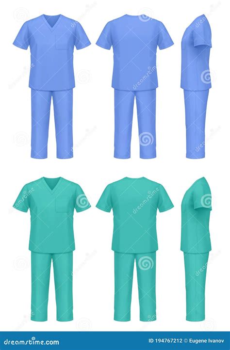 Medical Scrub Suit Vector Illustration | CartoonDealer.com #194767212