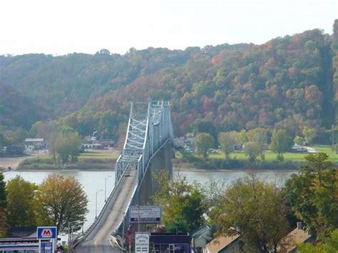 Milton-Madison Bridge over the Ohio River, looking from Madison ...