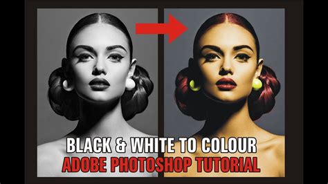 How to Convert Black & White to Colour : Adobe photoshop tutorial - YouTube