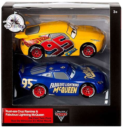 Disney Cars Cars 3 Rust-Eze Cruz Ramirez & Fabulous Lightning McQueen Diecast 2-Pack - Walmart.com