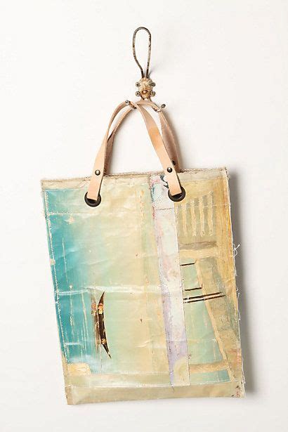 Really gorgeous bag, and a great way to "recycle" old paintings. | Bags, Artsy bag, Gorgeous bags