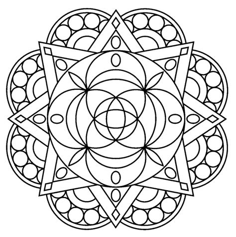 Free Printable Mandala Coloring Pages For Adults - Best Coloring Pages For Kids | Mandala ...