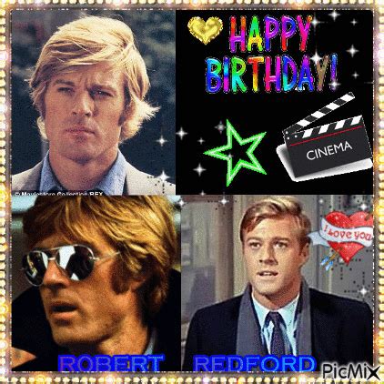 ROBERT REDFORD 'S BIRTHDAY - Free animated GIF - PicMix