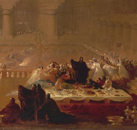 Narrative Painting - John Martin, Belshazzar's Feast, 1821