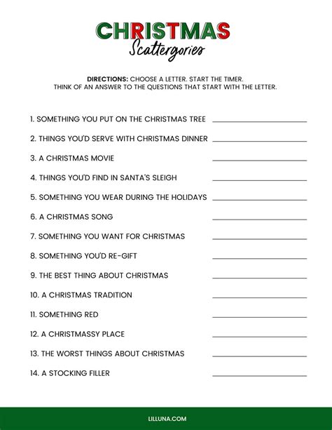 Printable Christmas Games For Adults With Answers - Printable Online