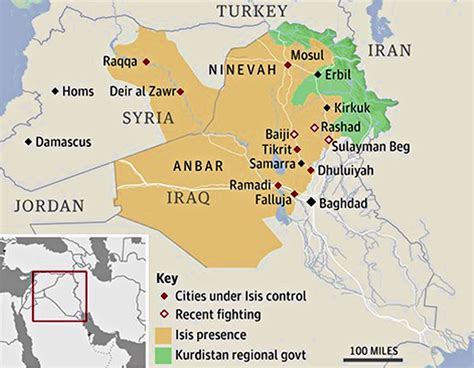 Erbil Kurdistan Map