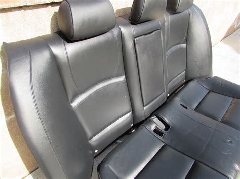 BMW Complete Rear Seats Black Nappa Leather 52207254241 F10 528i 535i ...