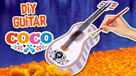 DIY 🎸Miguel´s GUITAR from “COCO” the Disney Pixar Movie! 💀- Crafts ...