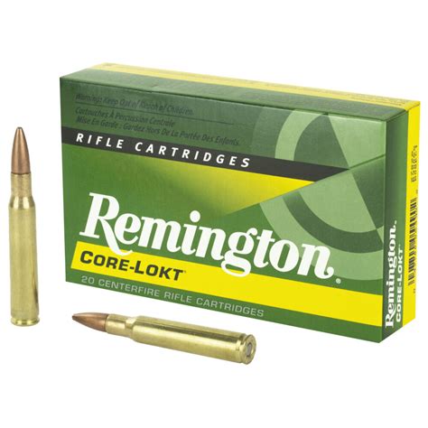 Remington Core-Lokt, 30-06 Springfield 180 Grain, Pointed Soft Point Ammunition - City Arsenal