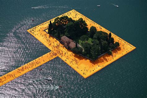 Christo’s Amazing Floating Piers Opens On Lake Iseo, Italy