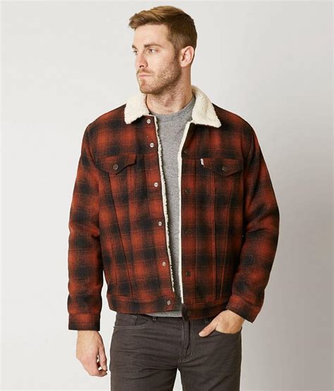 Levi's® Sherpa Trucker Jacket - Men's Coats/Jackets in Mastic | Buckle