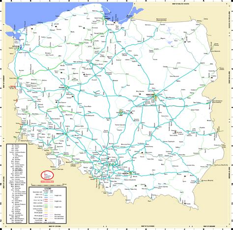 Poland Railroad Map