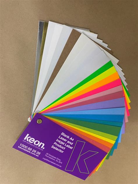 Coloured Laser Labels for Sale | Keon Labels