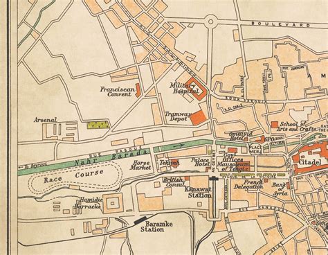 Damascus Old Map Historical Map Print Available on Paper or | Etsy