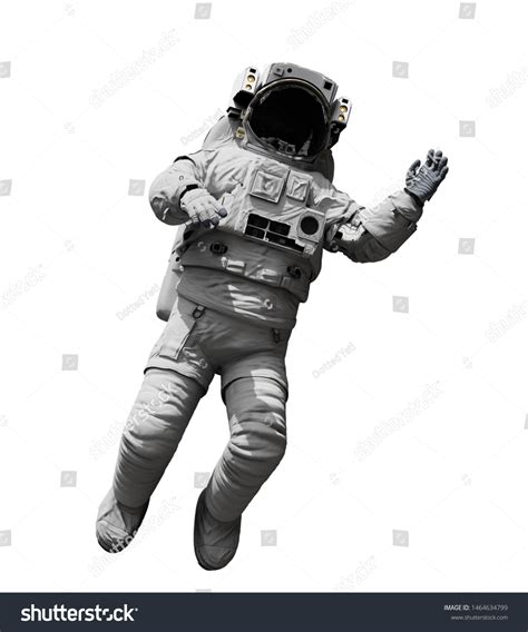 Astronaut Floating Outer Space Isolated On Stock Illustration ...