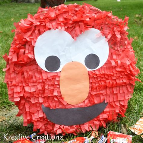 DIY Elmo Piñata - The Kreative Life