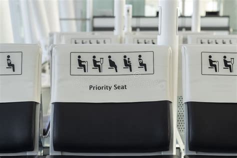 Close-up Priority seat stock photo. Image of instruction - 142111658