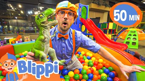 Blippi Visits an Indoor Playground (Kinderland) | Learn Colors with ...