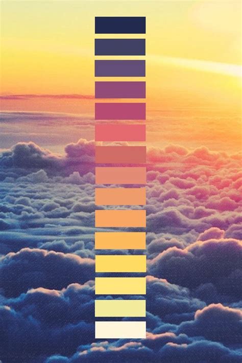 Pin by Dan Blue on Paletas de colores | Sunset color palette, Sunset colors, Color schemes