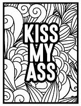 Adult Swear Word Printable Coloring Page  Free Pages sketch template