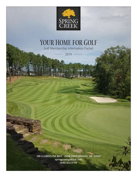 Spring Creek Golf Club, Gordonsville, Virginia - Golf course ...