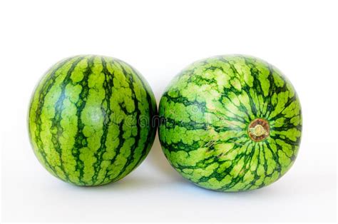 Mini Watermelons With One Cut In Half Stock Image - Image of delicious ...