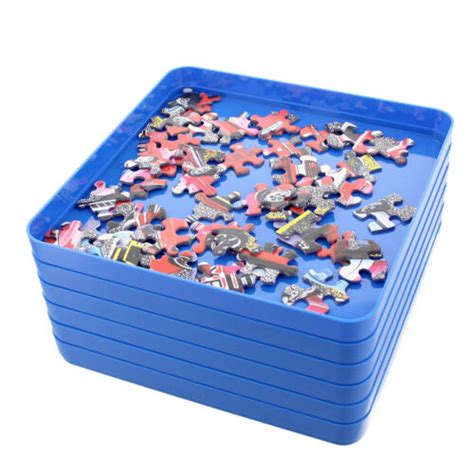 Jigitz Jigsaw Puzzle Sorter Trays 7.9 x 7.9 - 6PK Plastic Puzzle Organizer | eBay