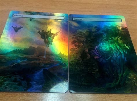 Forest/plains 16 FOIL Full Art Custom Basic Lands Panorama | Etsy