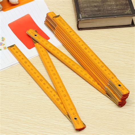 2m Folding Wooden Ruler Measuring Meter Tape Measure Tool For Builder Carpenter - Intl | Lazada ...