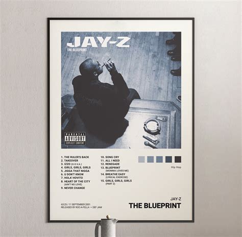 Jay-Z - The Blueprint Album Cover Poster | Architeg Prints